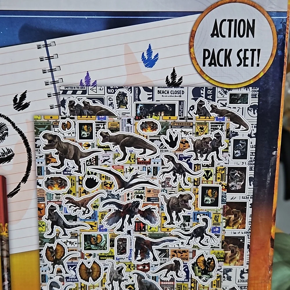 Jurassic World Journal Set Includes journal 6 gel pens and stickers! - Picture 6 of 6